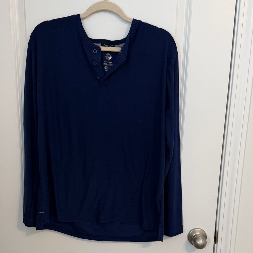 Dockers Navy Long Sleeve Tee